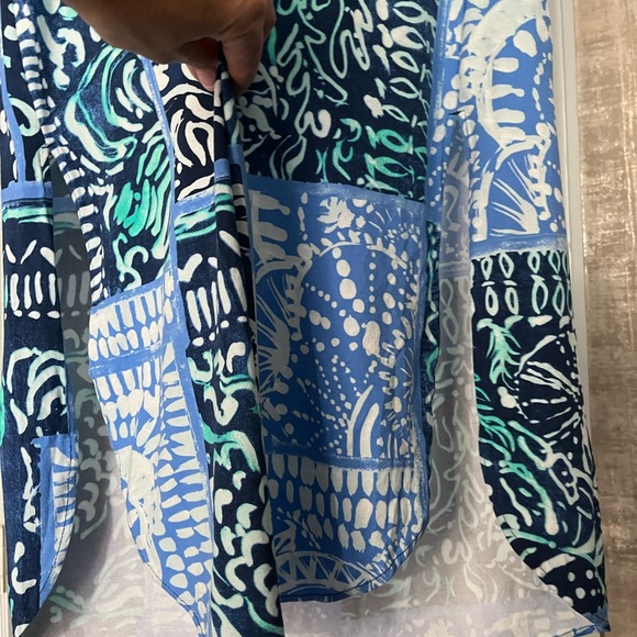 Lilly Pulitzer Meridian Midi Tassel Dress Size Large EUC - Picture 3 of 6